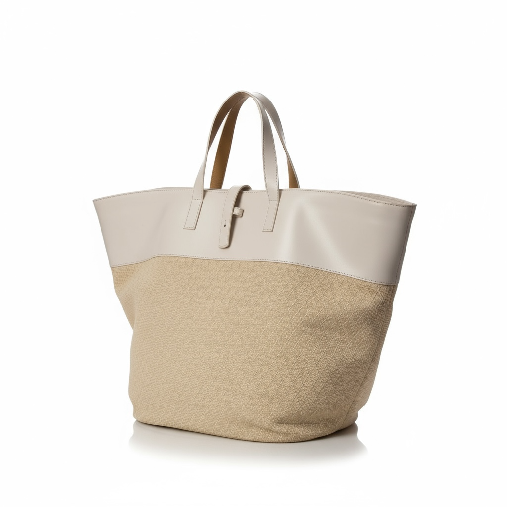 Italian Canvas Leather Tote